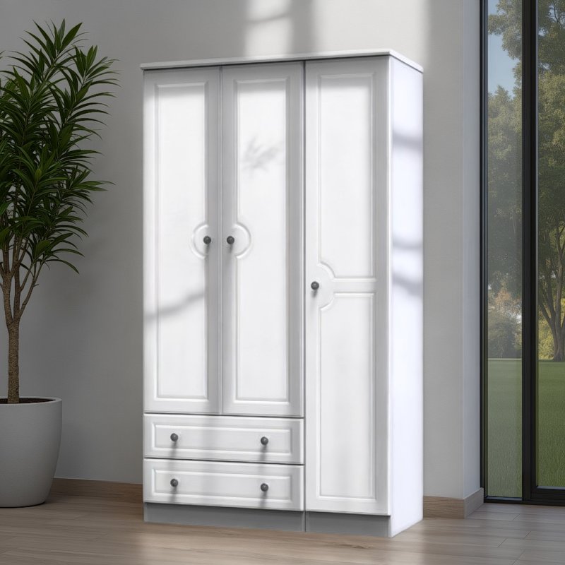 Welcome Furniture Pembroke Tall Triple 2 Drawer Robe