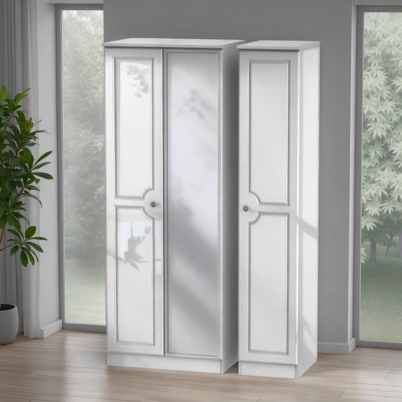 Welcome Furniture Pembroke Tall Triple Mirror Robe