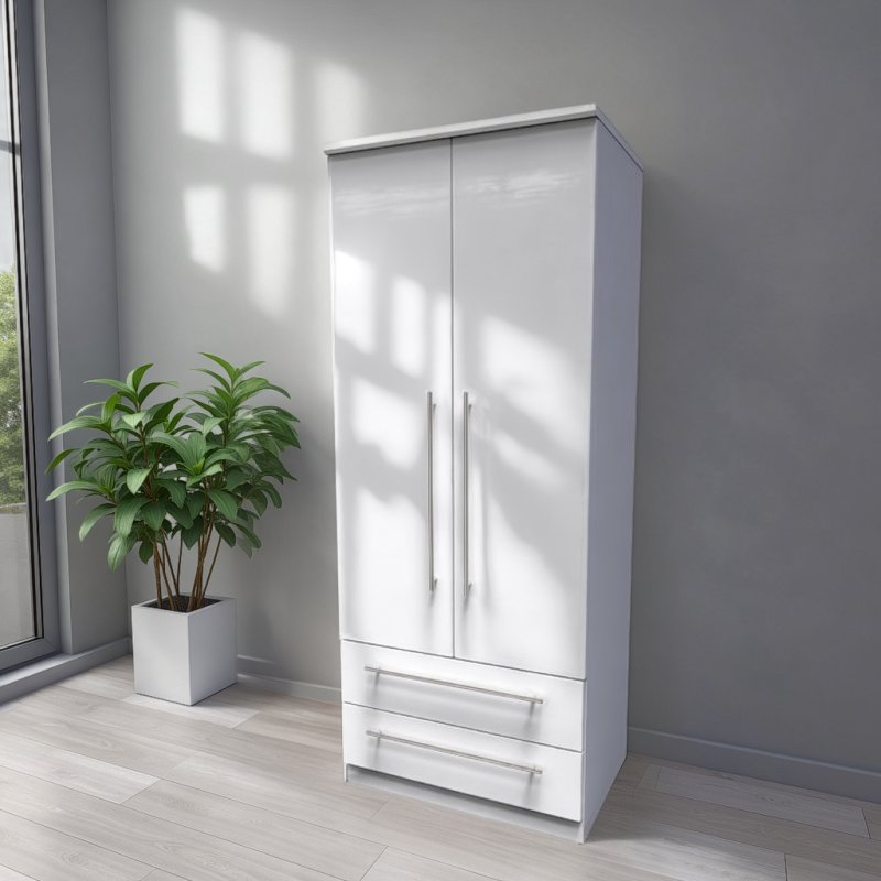Welcome Furniture Sherwood 2ft6 2 Drawer Robe