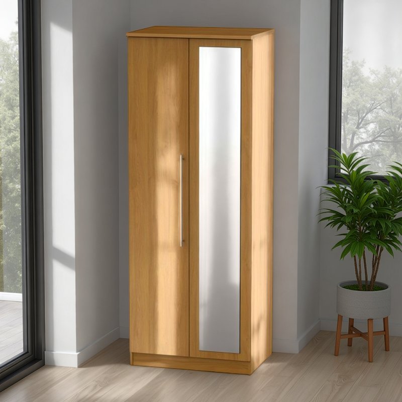 Welcome Furniture Sherwood Tall 2ft6 Mirror Robe