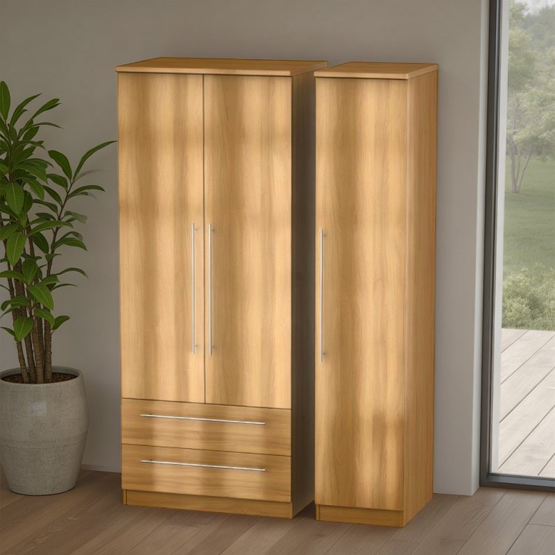 Welcome Furniture Sherwood Triple 2 Drawer Robe