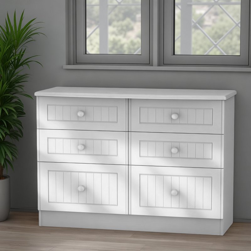 Welcome Furniture Warwick 6 Drawer Midi Chest