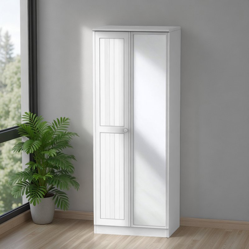 Welcome Furniture Warwick Tall 2ft6 Mirror Robe