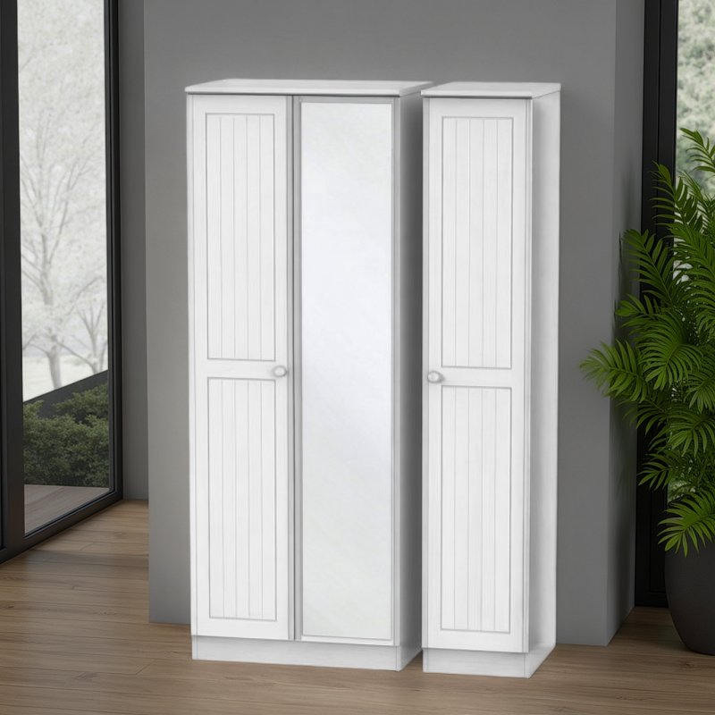 Welcome Furniture Warwick Tall Triple Mirror Robe