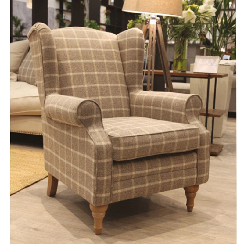 Westbridge Heather Chair Non-Buttoned in Fabric