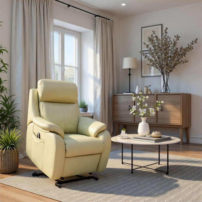 G Plan G Plan Kingsbury Dual Elevate Chair in Leather