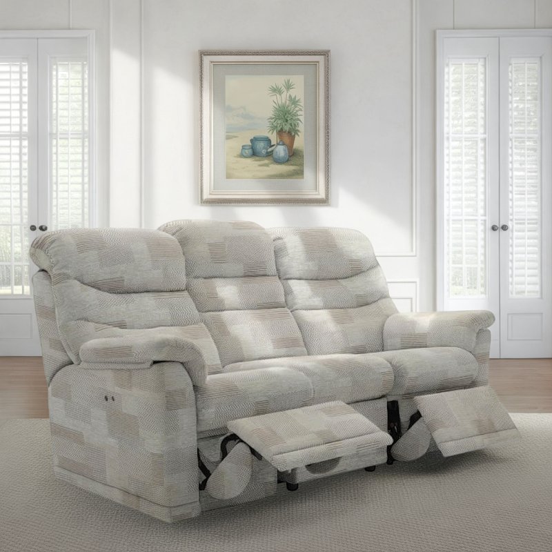 G Plan G Plan Malvern 3 Seater (3 Cushion) Double Recliner in Fabric