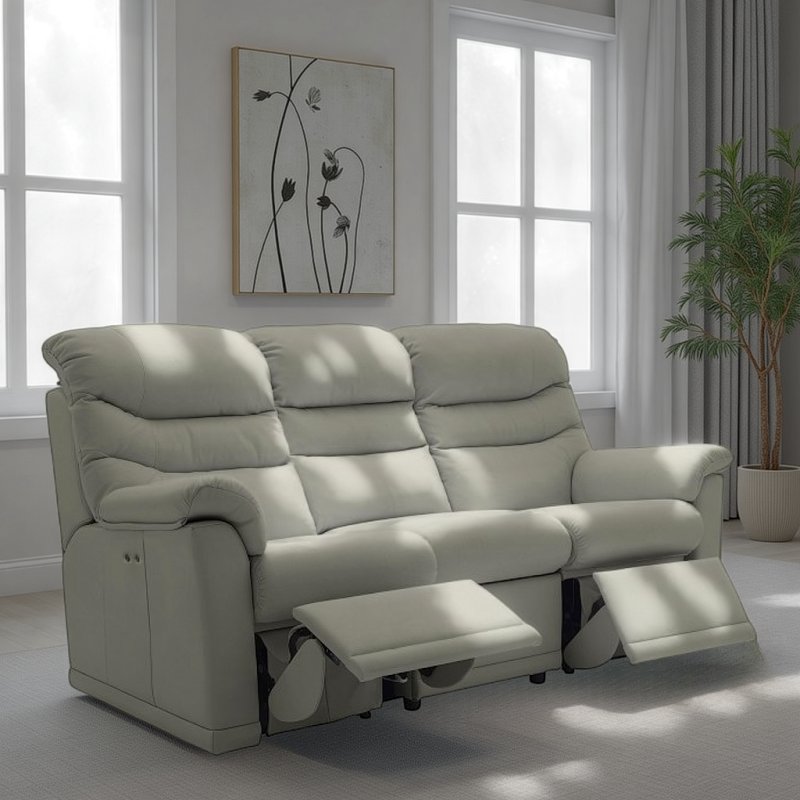 G Plan G Plan Malvern 3 Seater (3 Cushion) Double Recliner in Leather