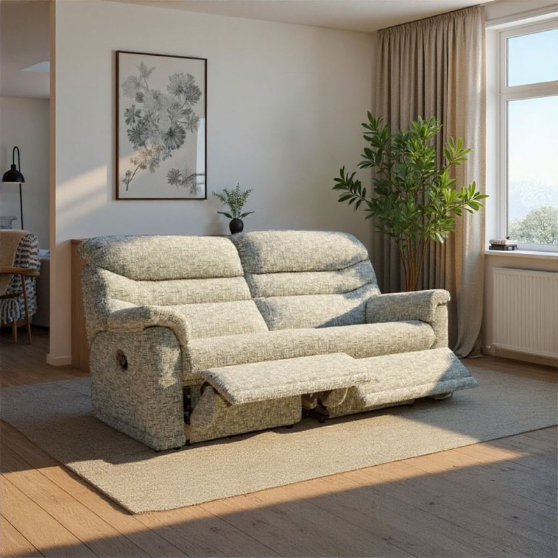 G Plan G Plan Malvern 3 Seater (2 Cushion) Double Recliner in Fabric