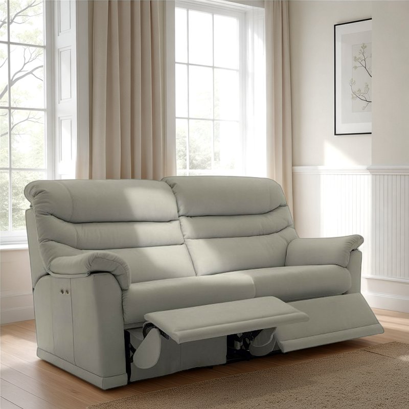 G Plan G Plan Malvern 3 Seater (2 Cushion) Double Recliner in Leather