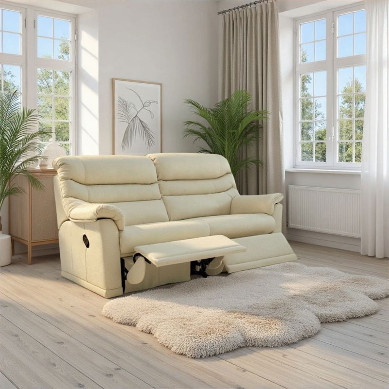 G Plan G Plan Malvern 3 Seater (2 Cushion) Double Recliner in Leather