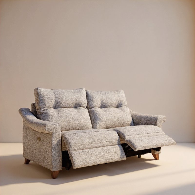 G Plan Riley Small Sofa Double Recliner in Fabric