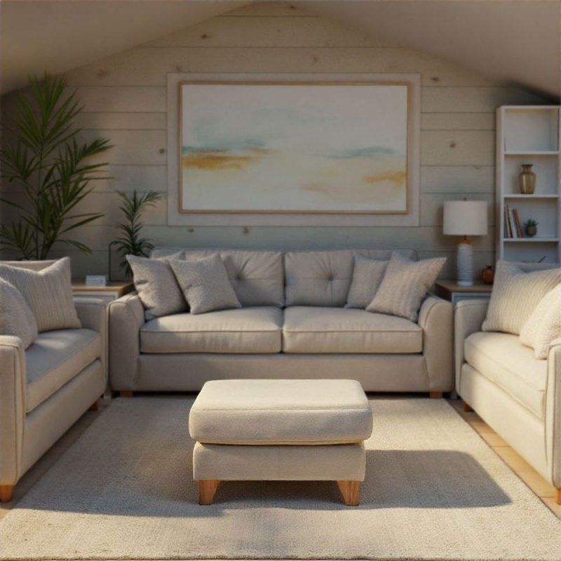 G Plan G Plan Riley Large Footstool in Leather