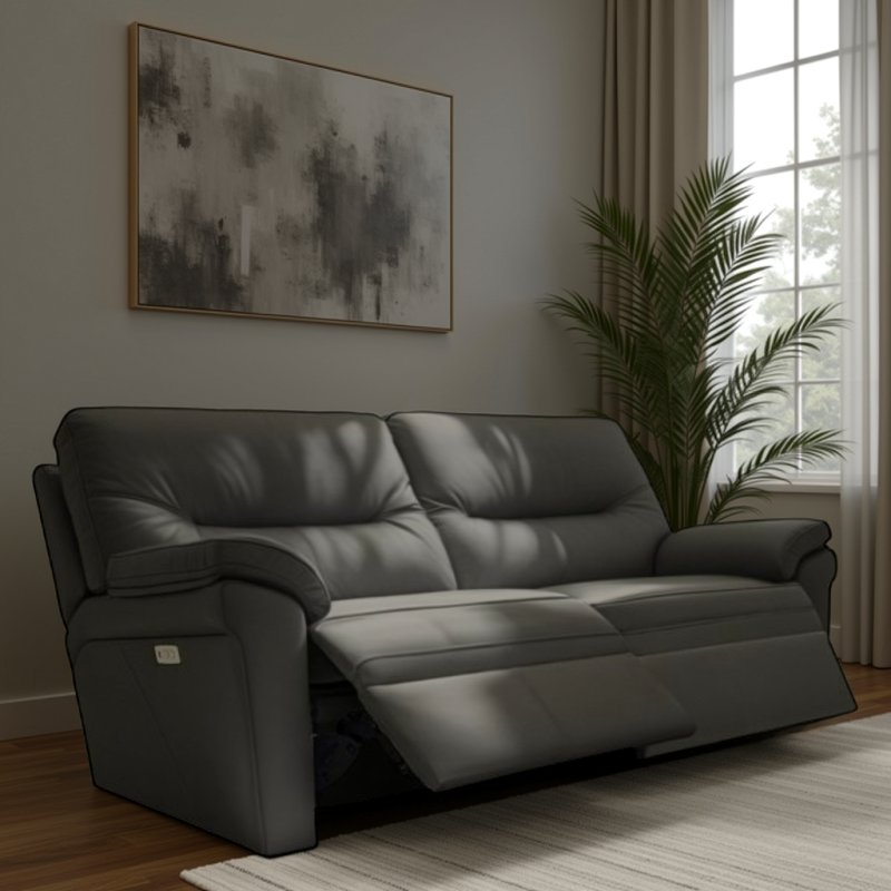 G Plan G Plan Seattle 3 Seater Double Recliner in Leather