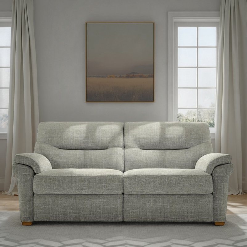 G Plan G Plan Seattle 3 Seater Sofa with Show Wood in Fabric
