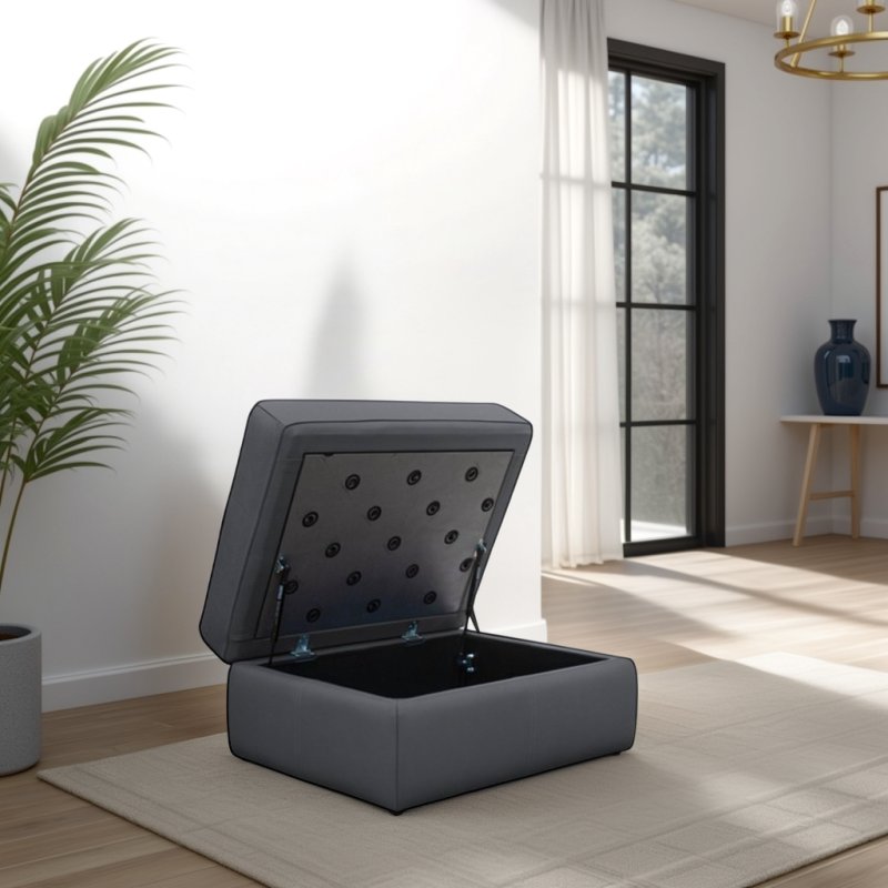 G Plan G Plan Seattle Storage Footstool in Leather