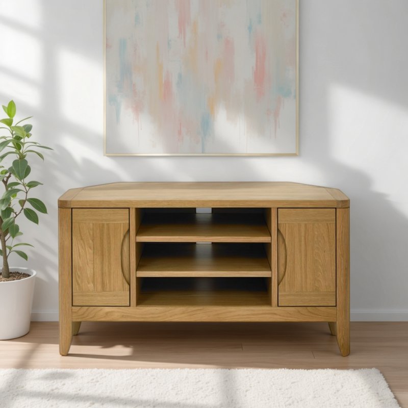 Bentley Designs Chester Oak Corner Entertainment Unit