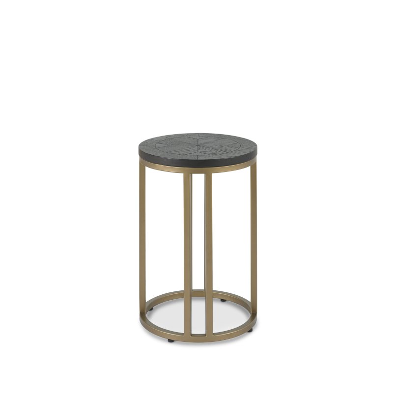 Bentley Designs Chevron Peppercorn Ash Side Table