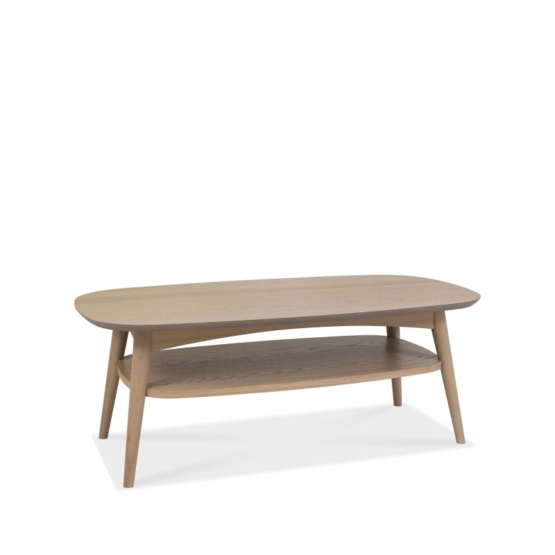 Bentley Designs Dansk Scandi Oak Coffee Table with Shelf