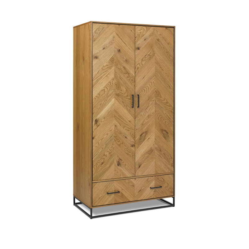 Bentley Designs Riva Oak Double Wardrobe