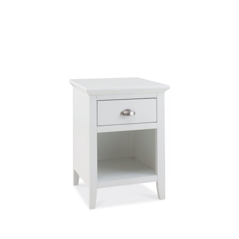 Bentley Designs Hampstead White 1 Drawer Nightstand