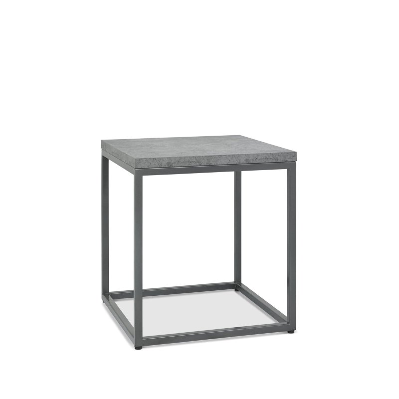 Bentley Designs Renzo Zinc Dark Grey Side Table