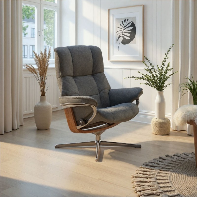 Stressless Stressless Mayfair Chair in Fabric, Cross Base