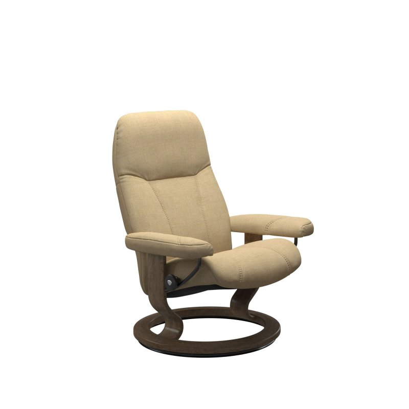 Stressless Consul Chair in Fabric, Classic Base Haskins Furniture