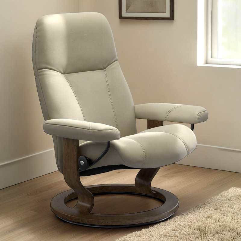 Stressless Stressless Consul Chair in Leather, Classic Base