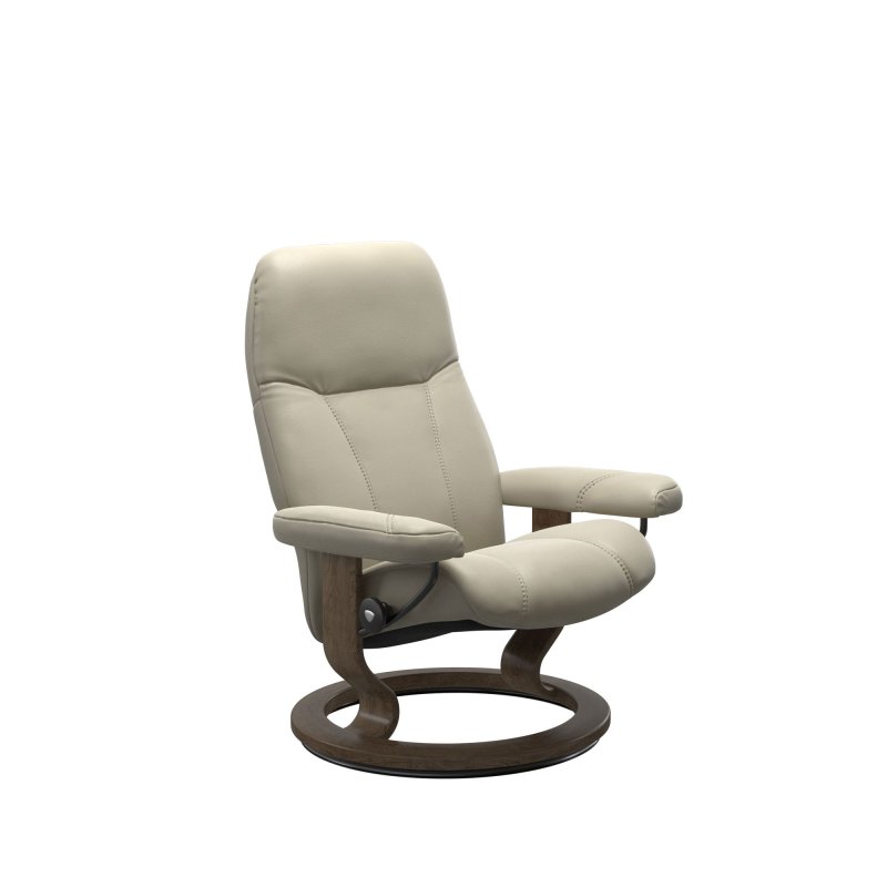 Stressless Consul Chair in Leather, Classic Base - Haskins Furniture