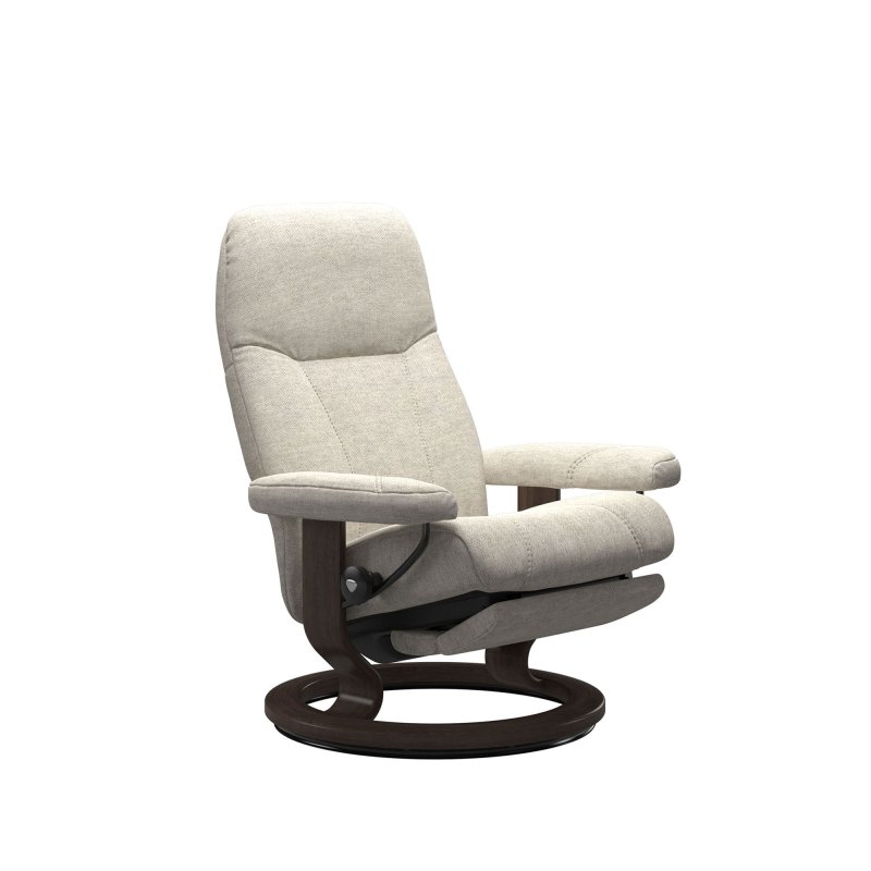 Stressless Consul Power Recliner Chair in Fabric Haskins Furniture
