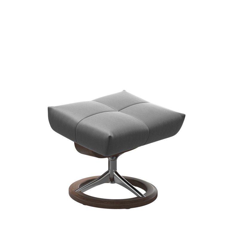 Stressless Stressless David Footstool in Leather, Signature Base