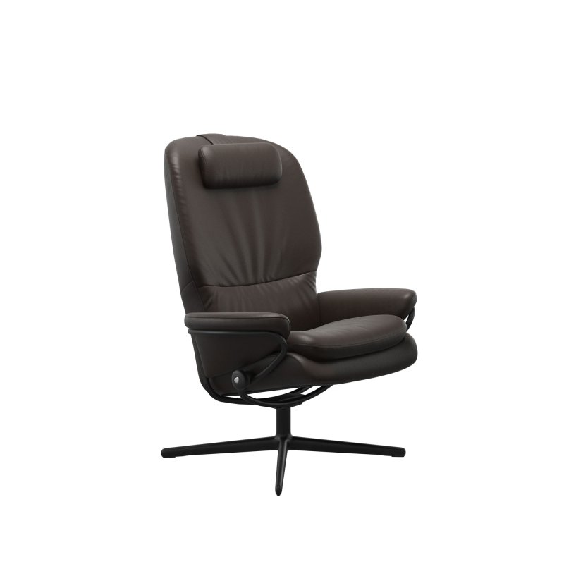 Stressless Stressless Rome High Back Chair in Leather, Urban Cross Base