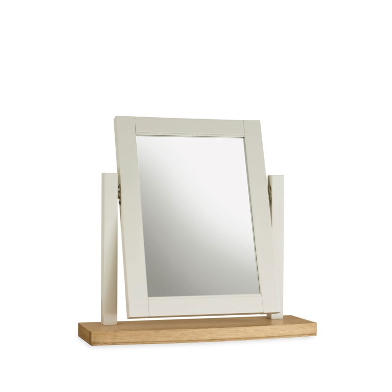 Bentley Designs Hampstead Soft Grey and Pale Oak Vanity Mirror