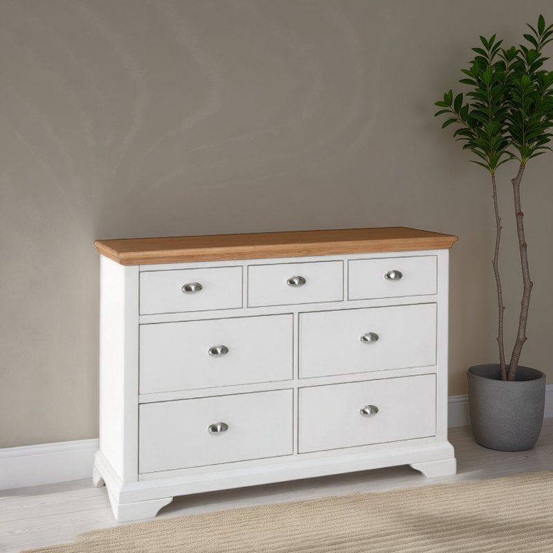 Bentley Designs Hampstead Two Tone 3+4 Drawer Chest