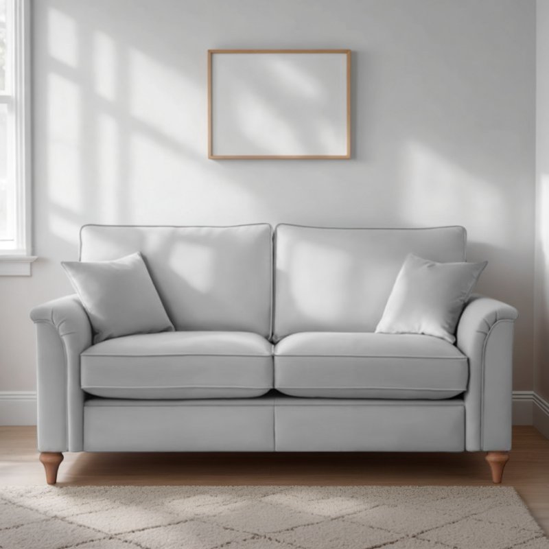 Parker Knoll Rowan Large 2 Seater Sofa Static (2 x Self Seamed Scatters) in Fabric