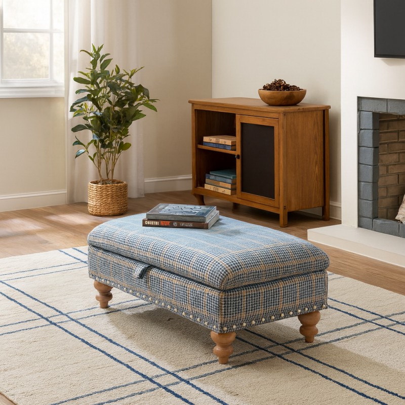 Alstons Upholstery Cleveland Legged Ottoman