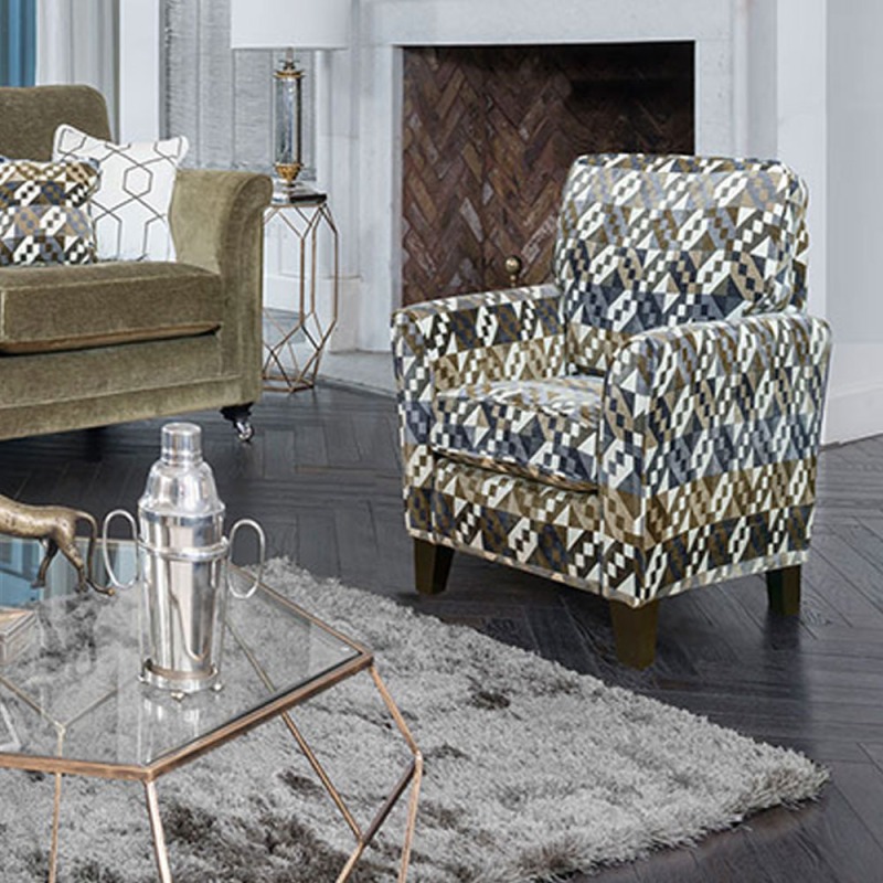 Alstons Upholstery Fleming Gallery Accent Chair