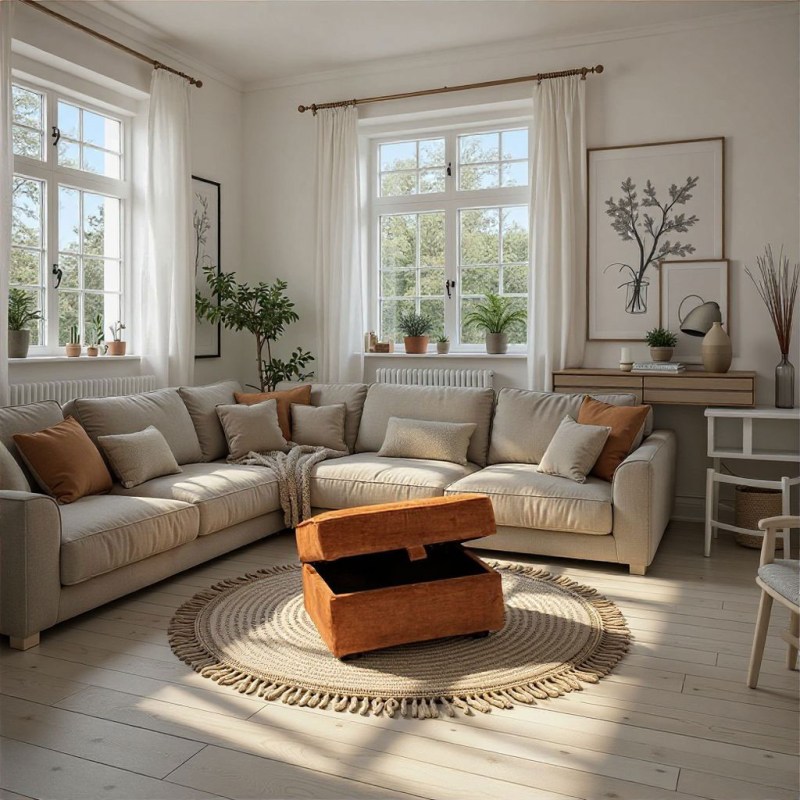 Alstons Upholstery Savannah Storage Stool