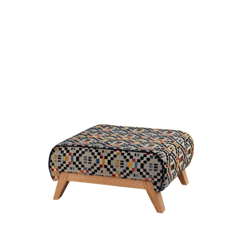 Celebrity Celebrity Linby Legged Footstool in Fabric