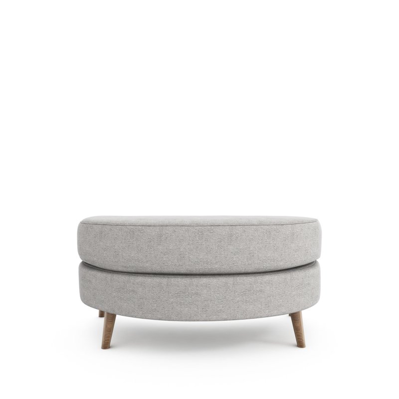 Whitemeadow Kent Oval Cuddler Stool in Fabric