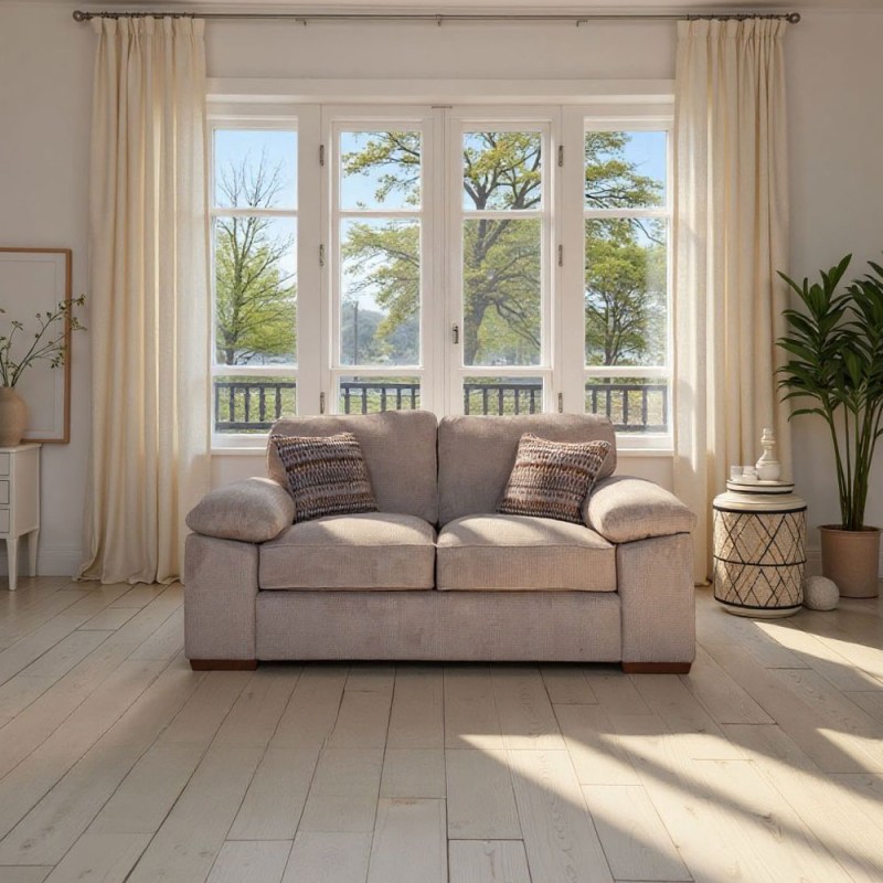 H Collection Jade 2 Seater Sofa in Fabric