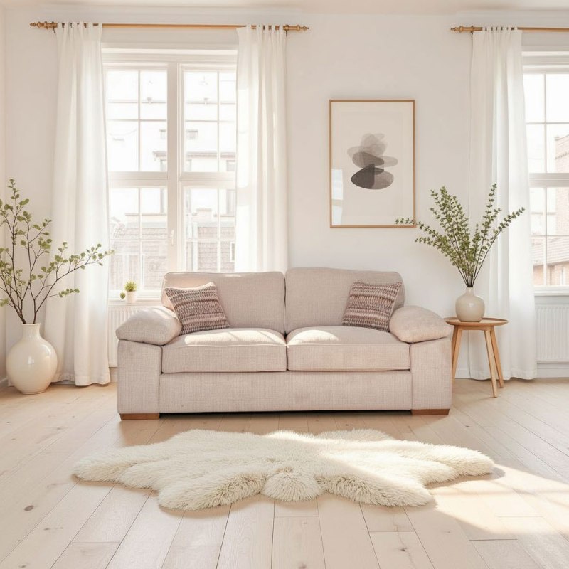 H Collection Jade 3 Seater 140cm Sofabed in Fabric