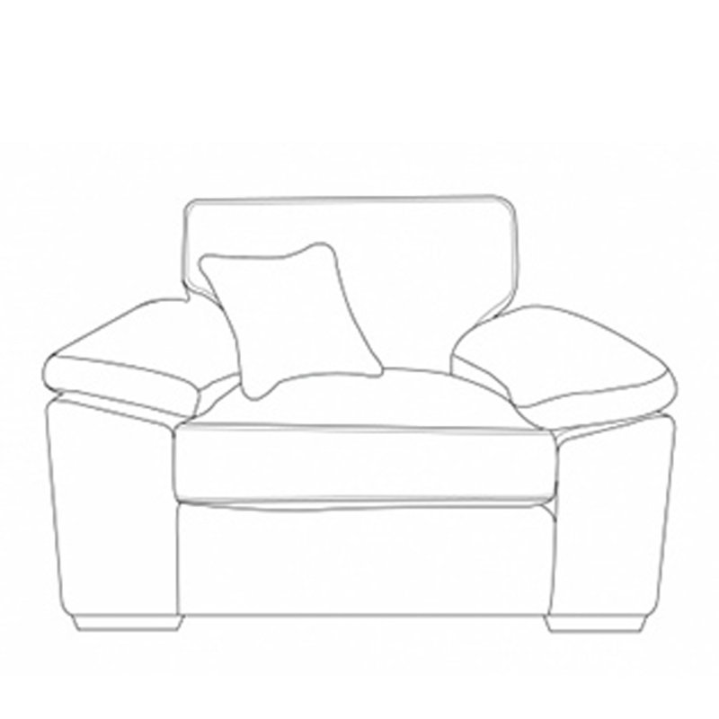 H Collection Jade Armchair in Fabric