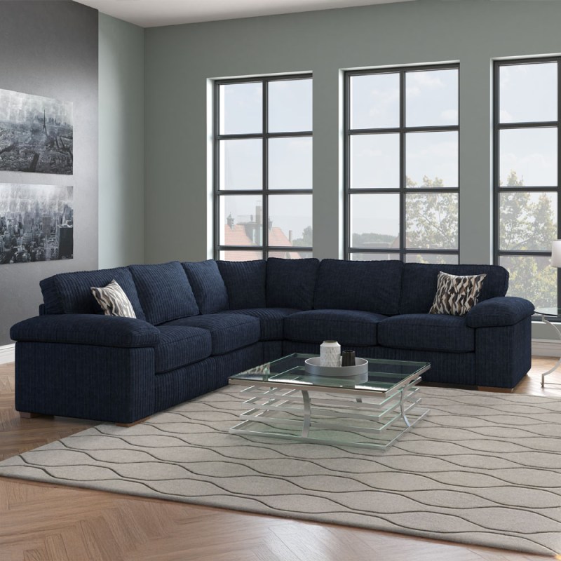 H Collection Jade Corner Sofa (LH2/COR/RH2) in Fabric