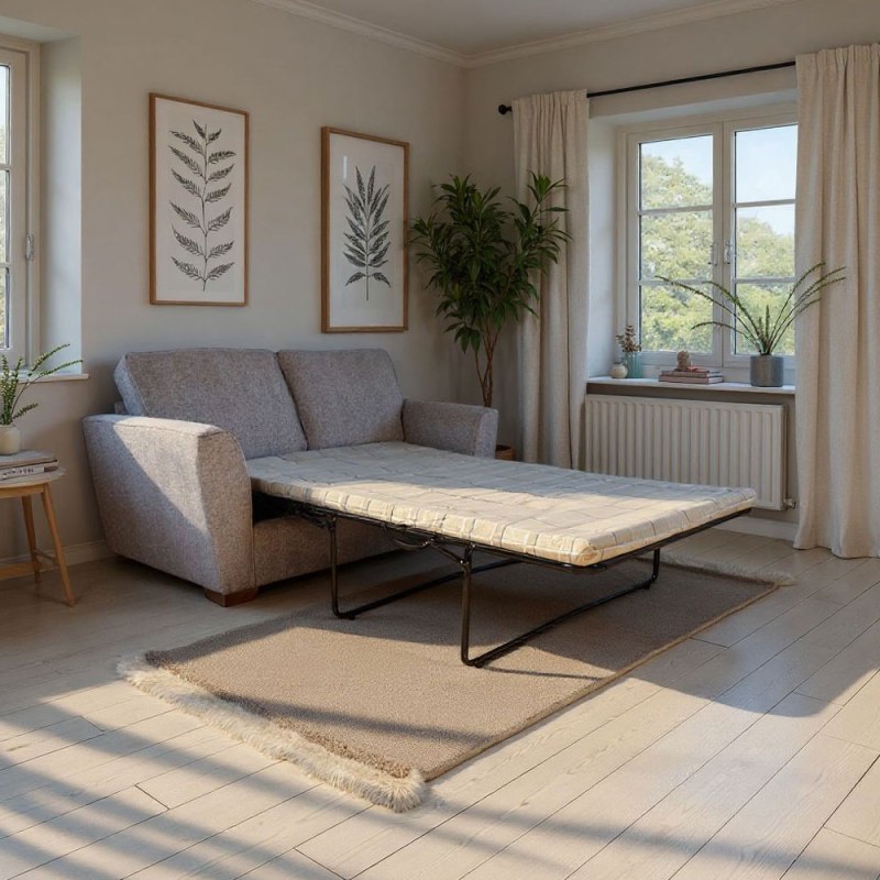 H Collection Hannah 2 Seater 120cm Sofabed in Fabric