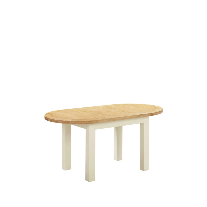 H Collection Arundel Ivory D-End Extending Dining Table