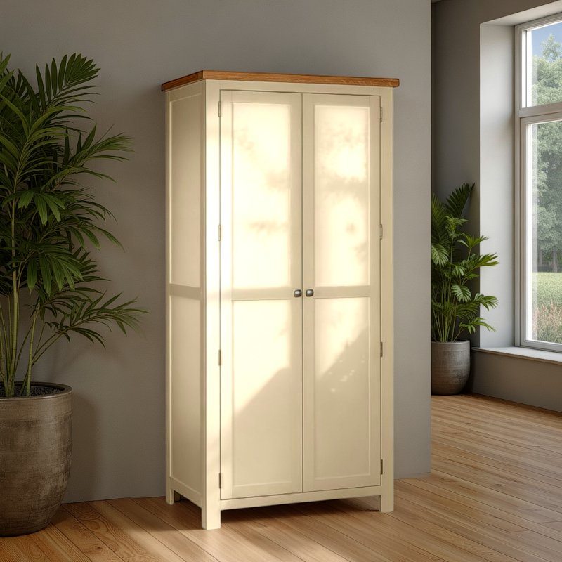 H Collection Arundel Ivory Double Full Hanging Robe