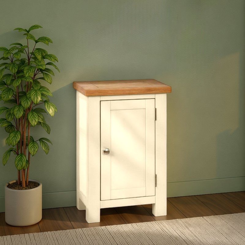 H Collection Arundel Ivory Small Cabinet With 1 Door