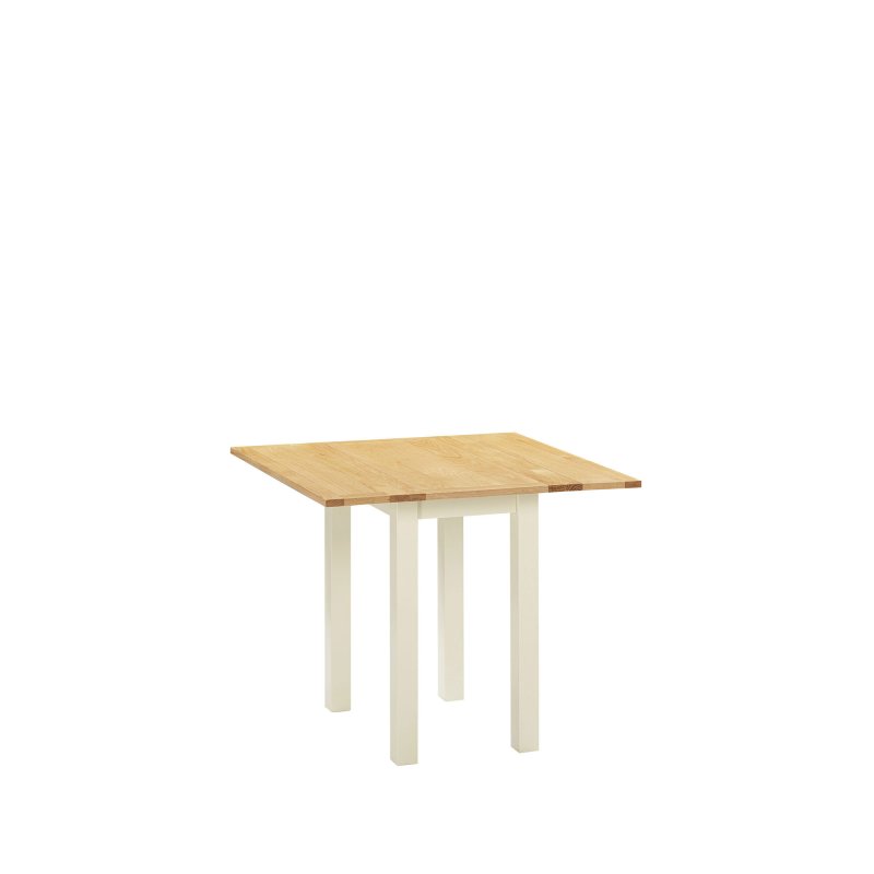 H Collection Arundel Ivory Square Drop Leaf Dining Table